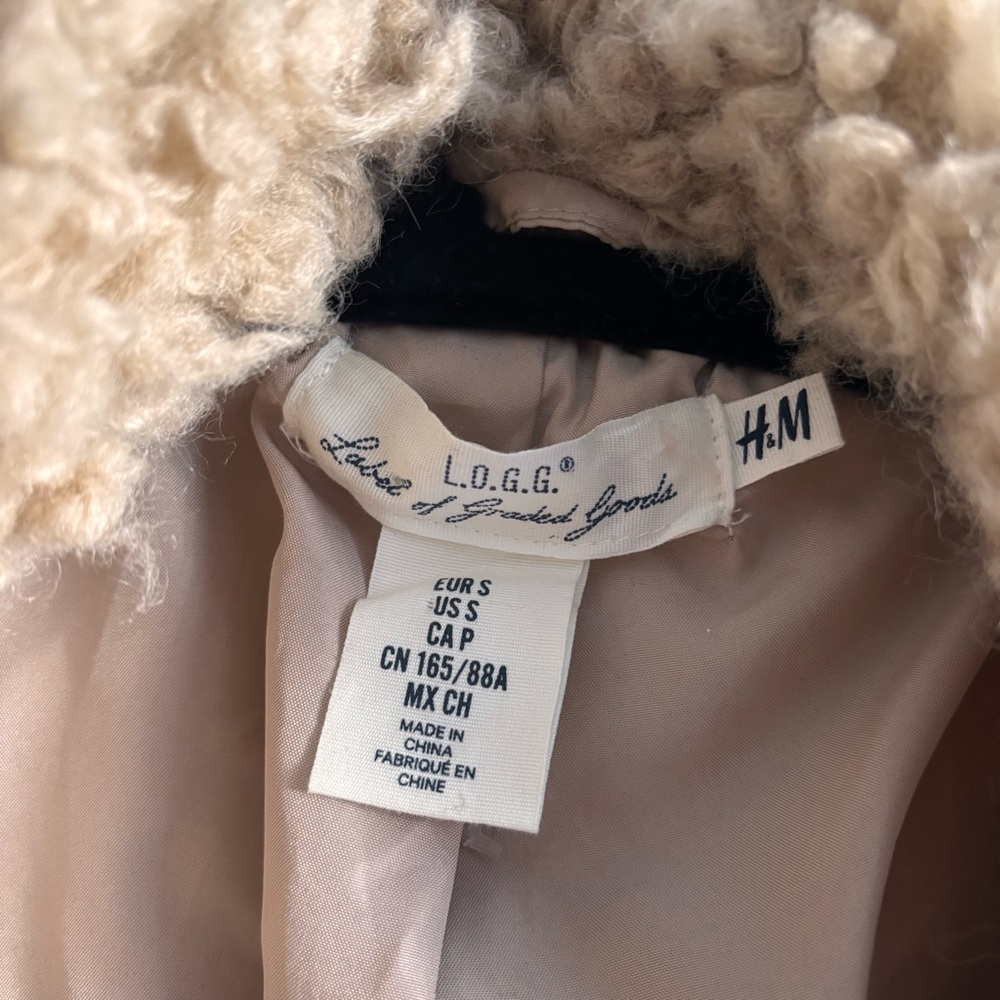 H&M Tan Teddy Jacket Small - Picture 2 of 4